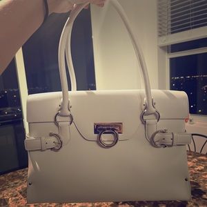 Brand new with tags White Leather Ferragamo Bag!